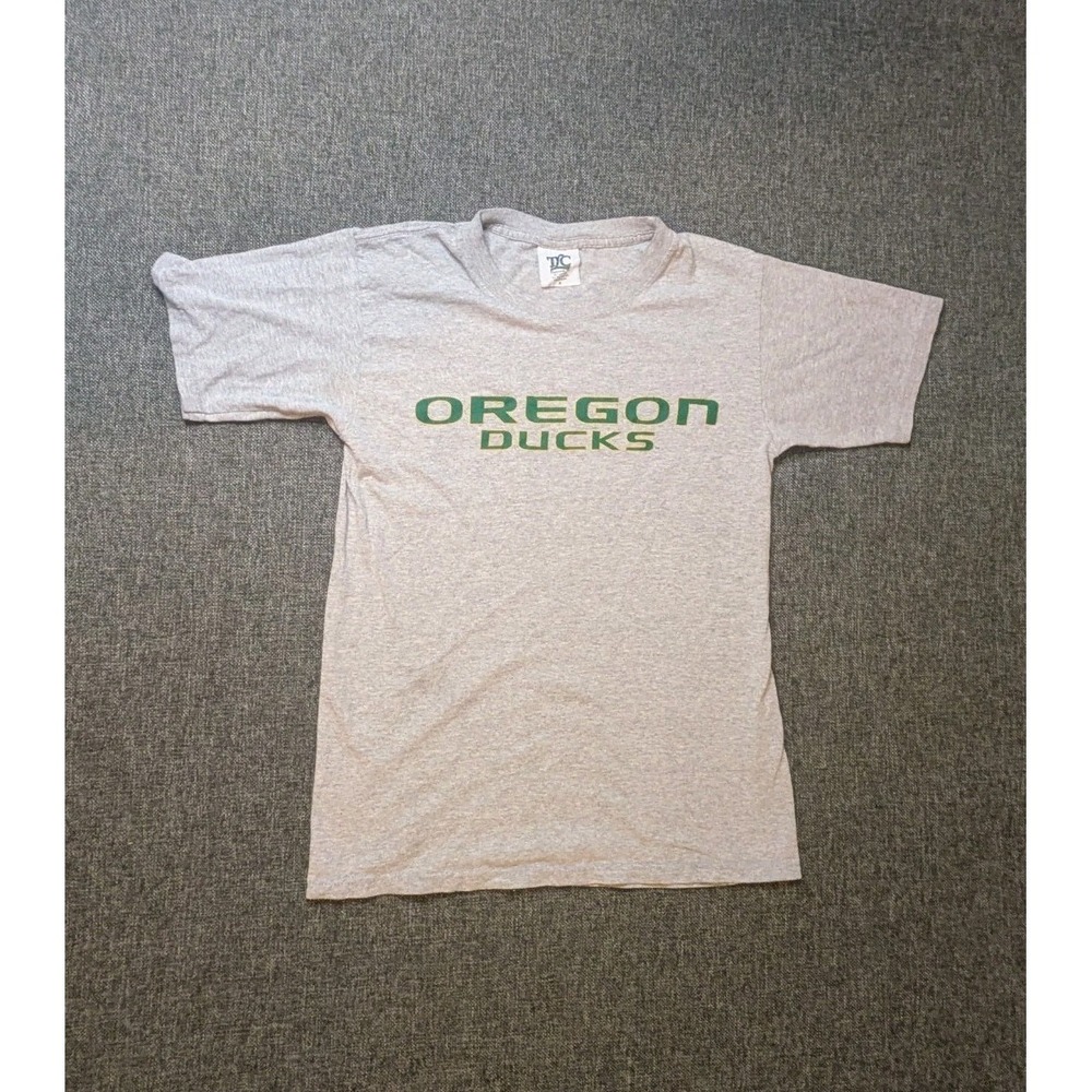 Vintage Oregon Ducks Shirt Men's Small Gray Short Sleeve TLC Sports NCAA Tee